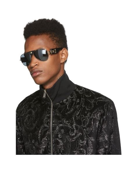 black baroque sunglasses versace|unisex black Versace sunglasses.